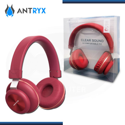AURICULARES ANTRYX H650 RED CON MICROFONO (PN:ADS-H650R)