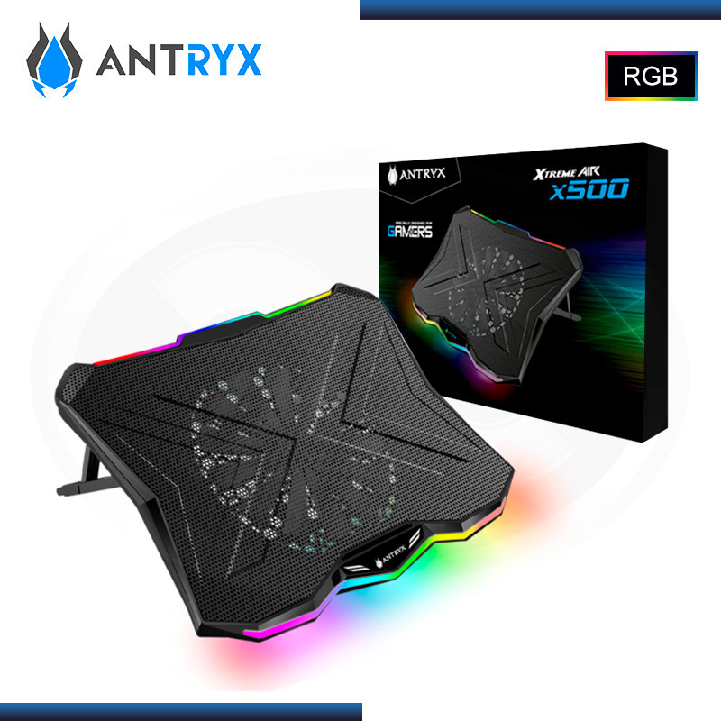 ANTRYX AIR X500 XTREME RGB COOLER PARA NOTEBOOK (PN:ACP-X500K)