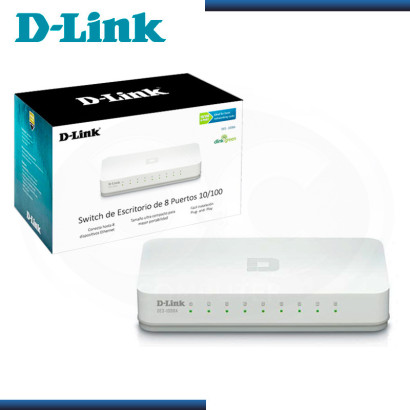 SWITCH D-LINK DGS-1008A 8 PUERTOS 10/100/1000 Mbps