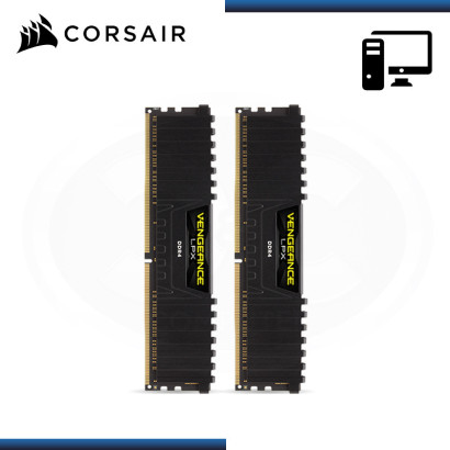 MEMORIA 16GB (2x8GB) DDR4 CORSAIR VENGEANCE LPX BLACK BUS 4000MHz OPTIMIZADO AMD RYZEN (PN:CMK16GX4M2Z4000C18)