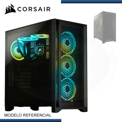 CASE CORSAIR 4000D AIRFLOW BLACK SIN FUENTE VIDRIO TEMPLADO USB 3.1/USB 3.0 (PN:CC-9011200-WW)