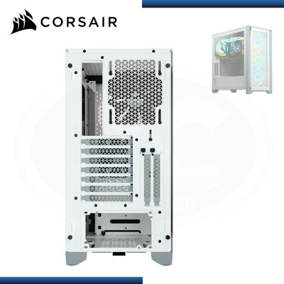 CASE CORSAIR 4000D AIRFLOW WHITE SIN FUENTE VIDRIO TEMPLADO USB 3.1/USB 3.0 (PN:CC-9011201-WW)