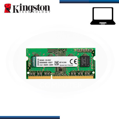 MEMORIA 4GB DDR3L SODIMM KINGSTON SODIMM BUS 1600 MHZ (PN:KVR16LS11/4WP)