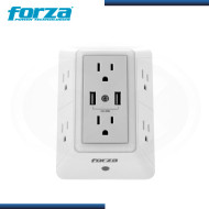 FORZA FWT-6201USB TOMA CORRIENTE DE PARED CON LUZ NOCTURNA