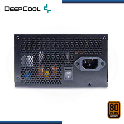 FUENTE DEEPCOOL DA600 600W 80 PLUS BRONZE BLACK (PN:DP-BZ-DA600N)