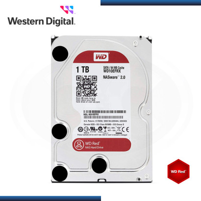 DISCO DURO 1TB WD RED NAS SATA 6GB/s (PN:WD10EFRX)
