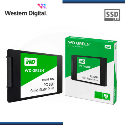 SSD 120GB WD GREEN SATA3 2.5" (PN:WDS120G2G0A)