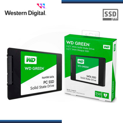 SSD 240GB WD GREEN GO SATA3 2.5" (PN:WDS240G2G0A)