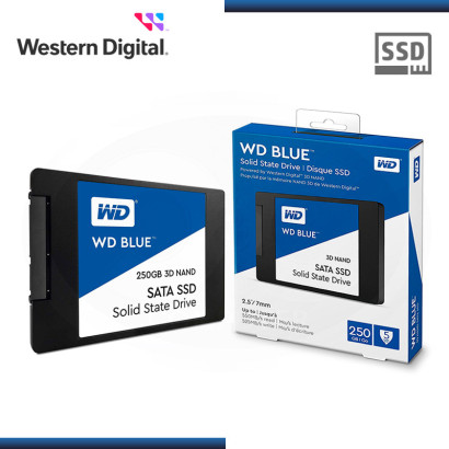 SSD 250GB WD BLUE SATA3 2.5" (PN:WDS250G2B0A-00SM50)
