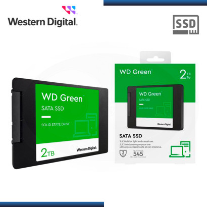 SSD 2TB WESTERN DIGITAL GREEN SATA 6GB/S 2.5" (PN:WDS200T2G0A)