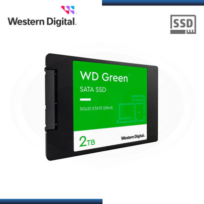 SSD 2TB WESTERN DIGITAL GREEN SATA 6GB/S 2.5" (PN:WDS200T2G0A)