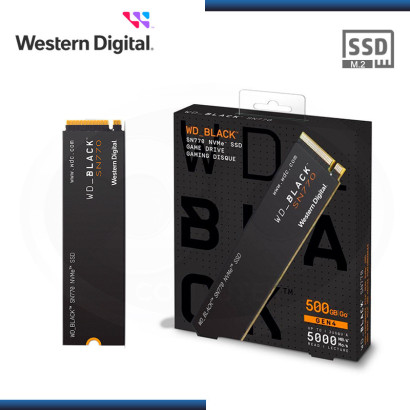 SSD 500GB WD BLACK SN770 M.2 2280 NVMe PCIe (PN:WDS500G3X0E-00B3N0)