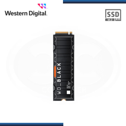 SSD 1TB WESTERN DIGITAL BLACK SN850 M.2 2280 NVMe GEN4 CON DISIPADOR (PN:WDS100T1XHE-00AFY0)
