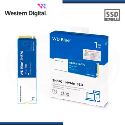 SSD 1TB WD BLUE SN570 M.2 2280 PCIe (PN:WDS100T3B0C)