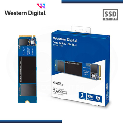 SSD 1TB WD BLUE SN550 M.2 2280 NVMe PCIe (PN:WDS100T2B0C)