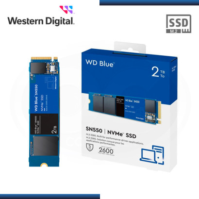 SSD 2TB WD BLUE SN550 M.2 2280 NVMe PCIe (PN:WDS240G2G0A)