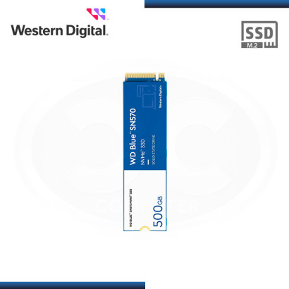 SSD 500GB WD BLUE SN570 M.2 2280 PCIe (PN:WDS500G3B0C)