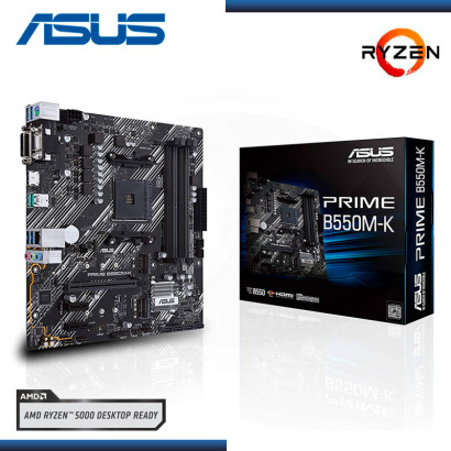 PLACA ASUS PRIME B550M-K AMD RYZEN DDR4 AM4 (PN:90MB14V0-M0AAY0)