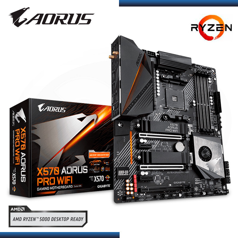 PLACA AORUS X570 AORUS PRO WIFI AMD RYZEN DDR4 AM4 RGB 2.0