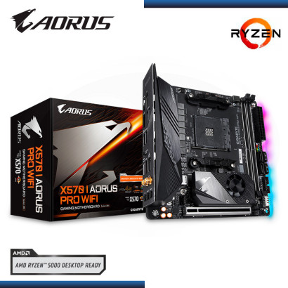 PLACA AORUS X570 PRO WIFI AMD RYZEN DDR4 AM4 MINI ITX