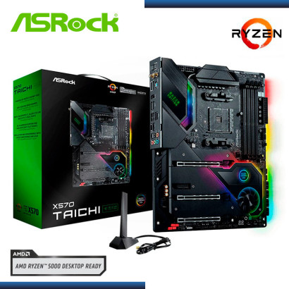 PLACA ASROCK X570 TAICHI RAZER EDITION AMD RYZEN DDR4 AM4 RGB (PN:90-MXBEY0-A0UAYZ)