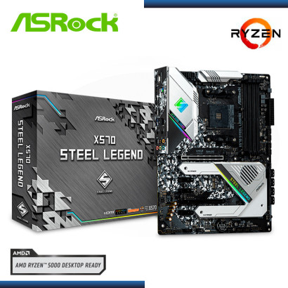 MB ASROCK X570 STEEL LEGEND AMD RYZEN DDR4 PCIe 4.0 RGB (PN:90-MXBAR0-A0UAYZ)