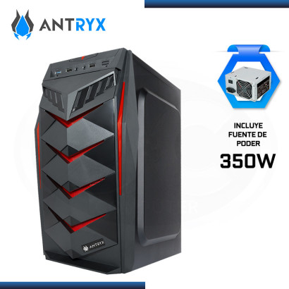 CASE ANTRYX ELEGANT 650 CON FUENTE 350W USB 3.0/USB 2.0 (PN:AC-E650-350CP)