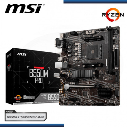 PLACA MSI B550M PRO AMD RYZEN DDR4 AM4 (PN:911-7D14-007)