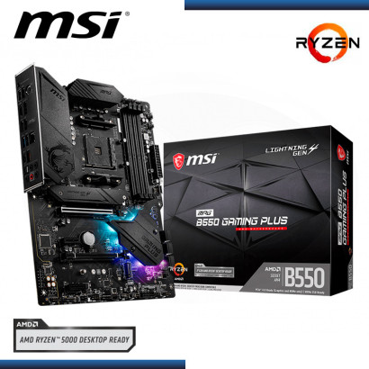 PLACA MSI MPG B550 GAMING PLUS AMD RYZEN DDR4 AM4 (PN:911-7C56-010)0)