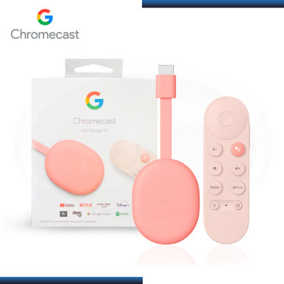 CHROMECAST CON GOOGLE TV SUNRISE ANDROID 4K WI-FI USB-C (PN:GA01920-US)