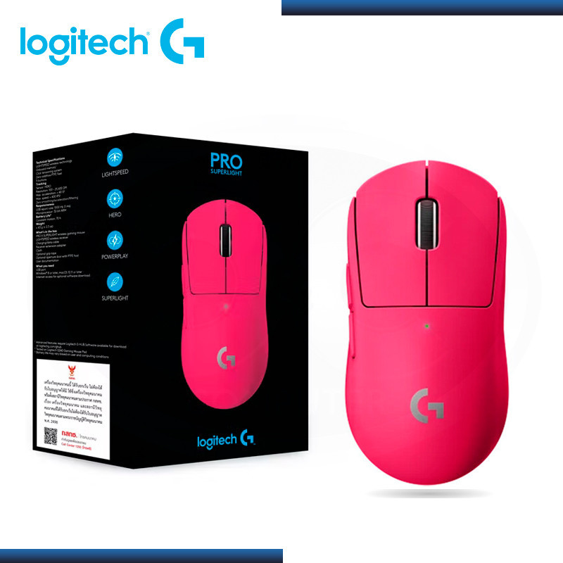 MOUSE LOGITECH G PRO X SUPERLIGHT WIRELESS LIGHTSPEED HERO MAGENTA