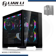 CASE LIAN LI DYNAMIC PC-011 MINI BLACK SIN FUENTE VIDRIO TEMPLADO USB 3.1/USB 3.0 (PN:011DMINI-X)