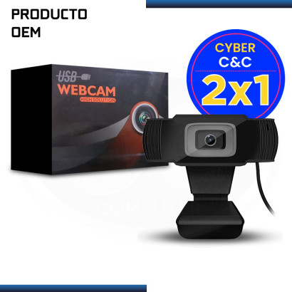 CYBER C&C "2x1" : WEBCAM CRHD1280N HD 1280x720 BLACK