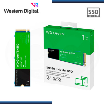 SSD 1TB WESTERN DIGITAL GREEN SN350 M.2 2280 NVMe (PN:WDS100T3G0C