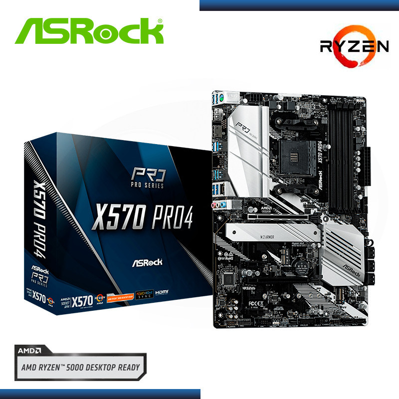 PLACA ASROCK X570 PRO4 AMD RYZEN DDR4 AM4 (PN:90-MXBAT0-A0UAYZ)