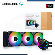 DEEPCOOL GAMMAXX L360 ARGB BLACK REFRIGERACION LIQUIDO AMD/INTEL (PN:DP-H12CF-GL360-ARGB)