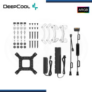 DEEPCOOL CASTLE 240EX ARGB WHITE REFRIGERACION LIQUIDO AMD/INTEL (PN:DP-GS-H12W-CSL240EX-AR-WH)