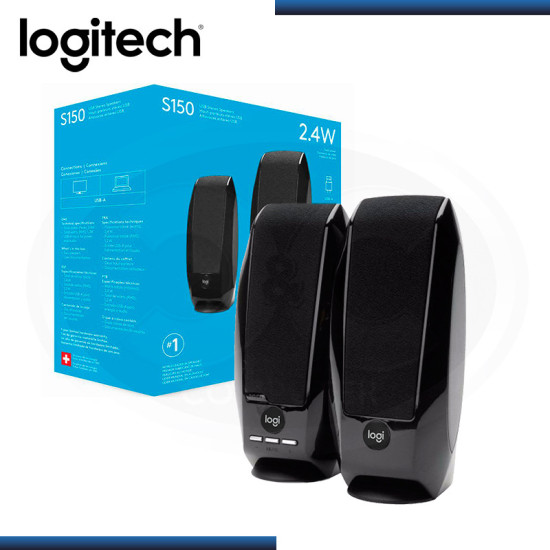 PARLANTE LOGITECH S150 DIGITAL STEREO BLACK USB (PN:980-001004)