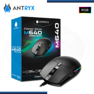 MOUSE ANTRYX M640 CHROME STORM RGB GAMING 4,200 DPI USB (PN:AGM-M640K)