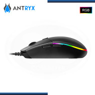 MOUSE ANTRYX M640 CHROME STORM RGB GAMING 4,200 DPI USB (PN:AGM-M640K)