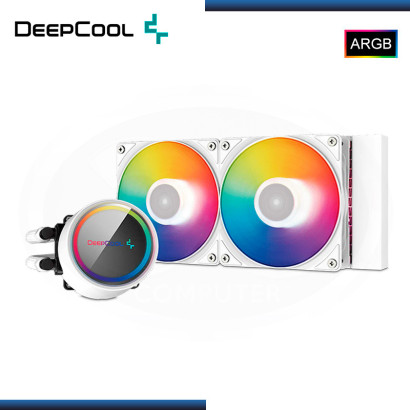 DEEPCOOL GAMMAXX L240 A-RGB WHITE REFRIGERACION LIQUIDO AMD/INTEL (PN:DP-H12CF-GL240-ARGB-WH)
