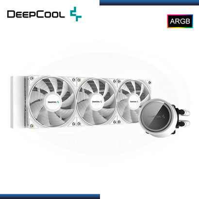 DEEPCOOL GAMMAXX L360 ARGB WHITE REFRIGERACION LIQUIDO AMD/INTEL (PN:DP-H12CF-GL360-ARGB-WH)