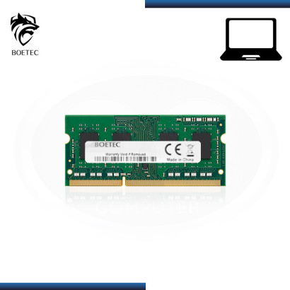 MEMORIA 8GB DDR3 BOETEC SODIMM BUS 12800MHZ