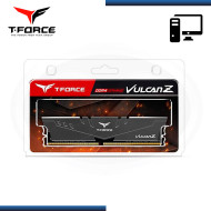 MEMORIA 8GB DDR4 T-FORCE VULCAN Z GRAY BUS 3200MHz (PN:TLZGD48G3200HC16F01)