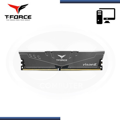 MEMORIA 8GB DDR4 T-FORCE VULCAN Z GRAY BUS 3200MHz (PN:TLZGD48G3200HC16F01)