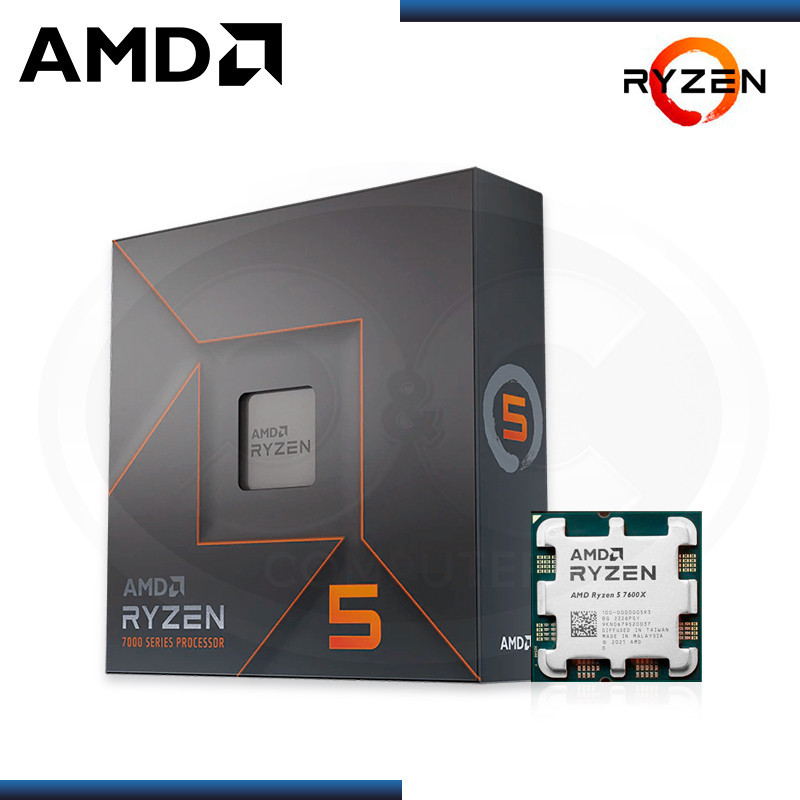 PROCESADOR AMD RYZEN 5 7600X 4.7GHZ 32MB 6CORE AM5 (PN:100-100000593WOF)