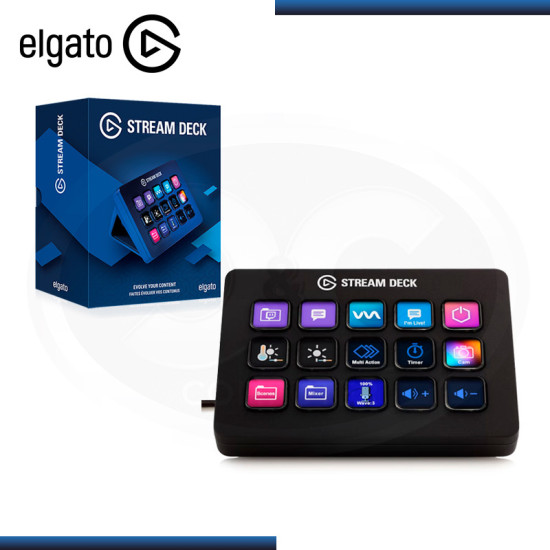 ELGATO STREAM DECK MK.2 15 TECLAS LCD PERSONALIZABLE USB 2.0 (PN:10GBA9901)