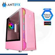 CASE ANTRYX RX 430 PINK ARGB SIN FUENTE VIDRIO TEMPLADO USB 3.0/USB 2.0 (PN:AC-RX430P-R1)