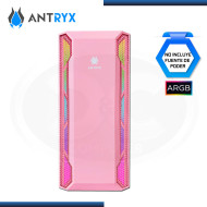 CASE ANTRYX RX 430 PINK ARGB SIN FUENTE VIDRIO TEMPLADO USB 3.0/USB 2.0 (PN:AC-RX430P-R1)