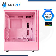 CASE ANTRYX RX 430 PINK ARGB SIN FUENTE VIDRIO TEMPLADO USB 3.0/USB 2.0 (PN:AC-RX430P-R1)